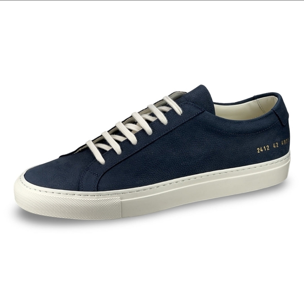 Common Projects Navy and White Sneakers